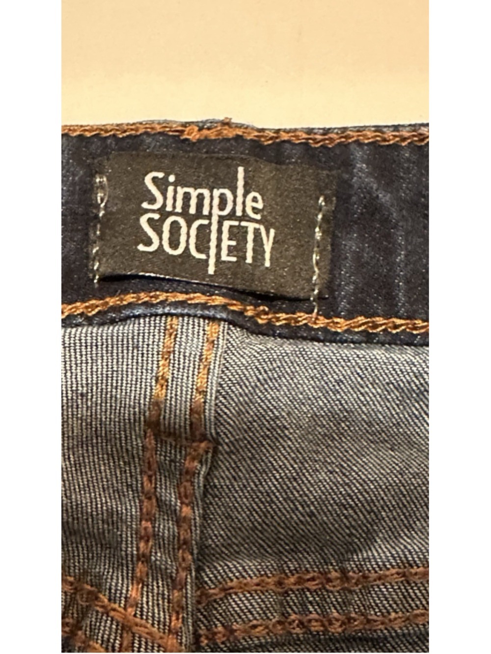 Simple Society Skinny Ankle Jeans Women 9 / 29 Waist Blue Distressed High-Rise - Picture 8 of 16